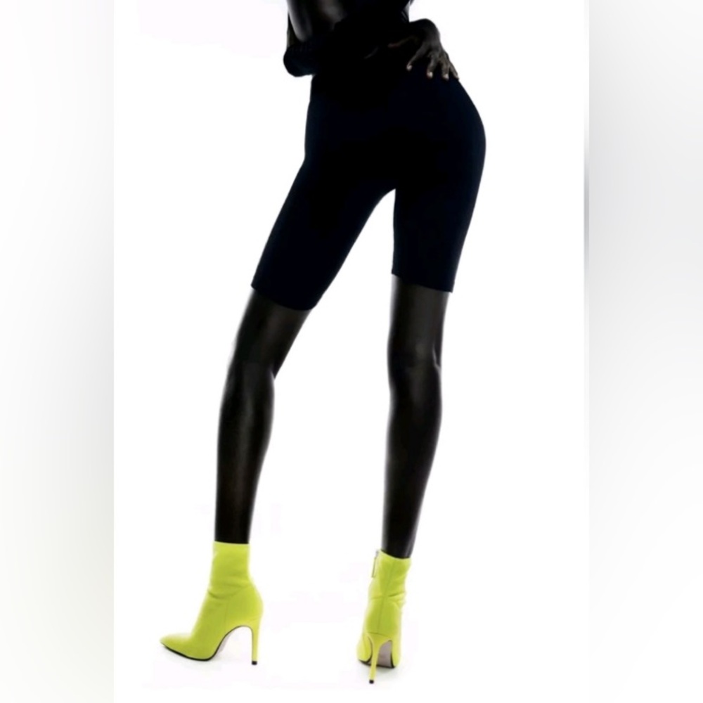 Women's Zara Lemon Lime Point Toe Heeled Boots- 40 fits US 9.5-10M